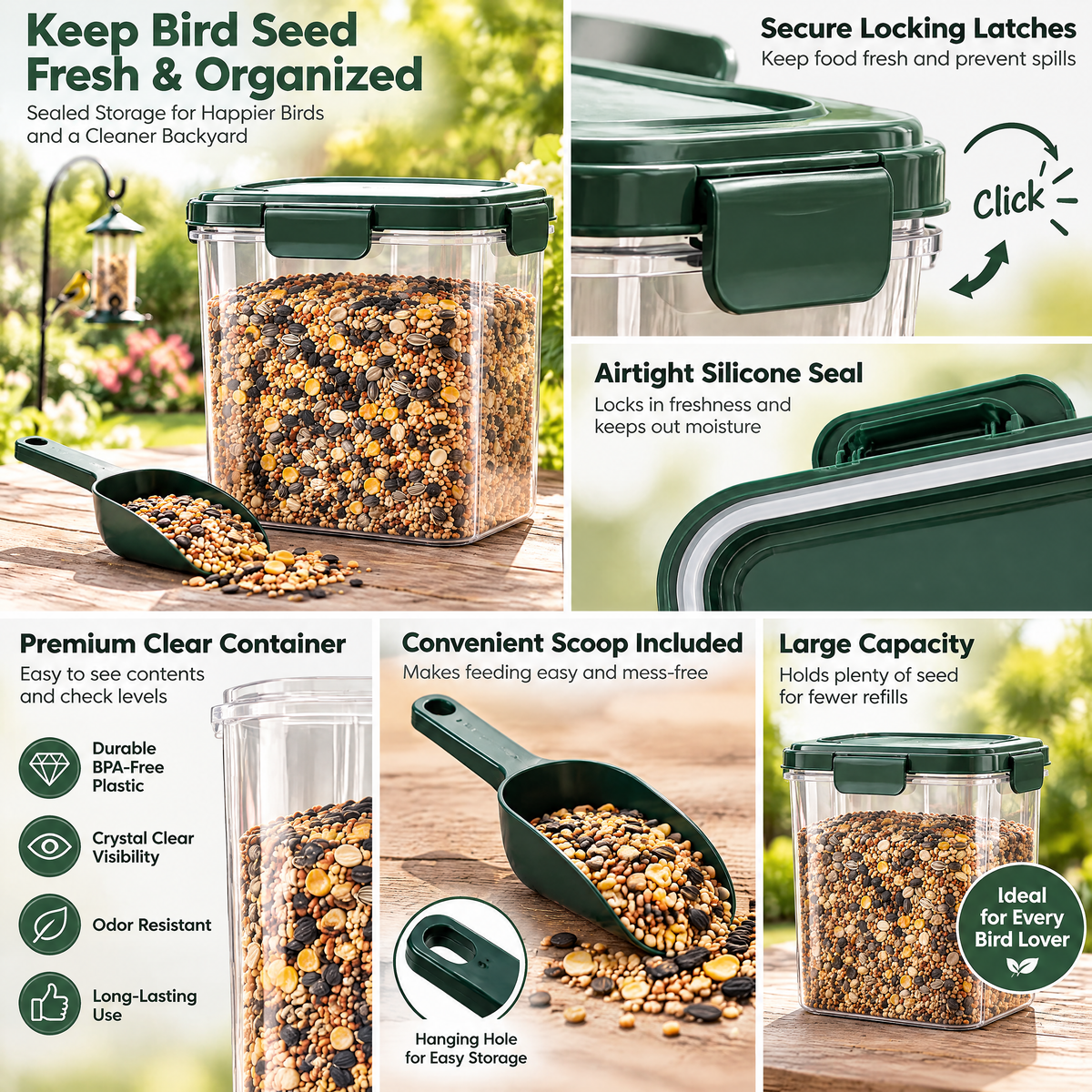 ovelinna™ Bird Seed Storage Container - detail image 4