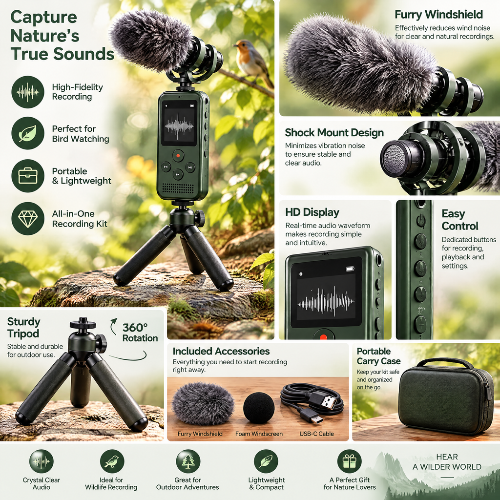 ovelinna™ Nature Bird Sound Recording Kit - detail image 3