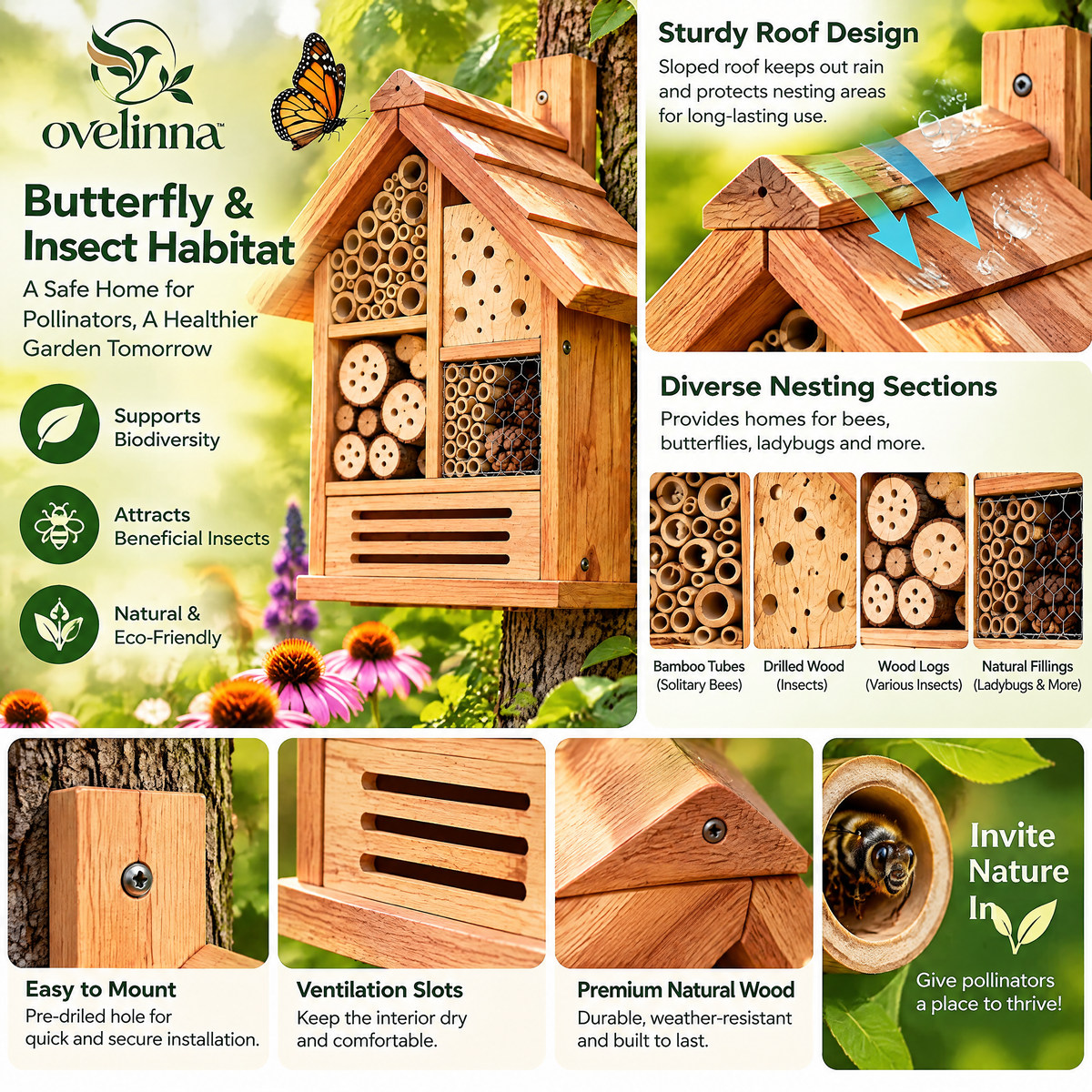 ovelinna™ Butterfly & Insect Habitat - detail image 4